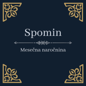 Spomin - mesečna naročnina